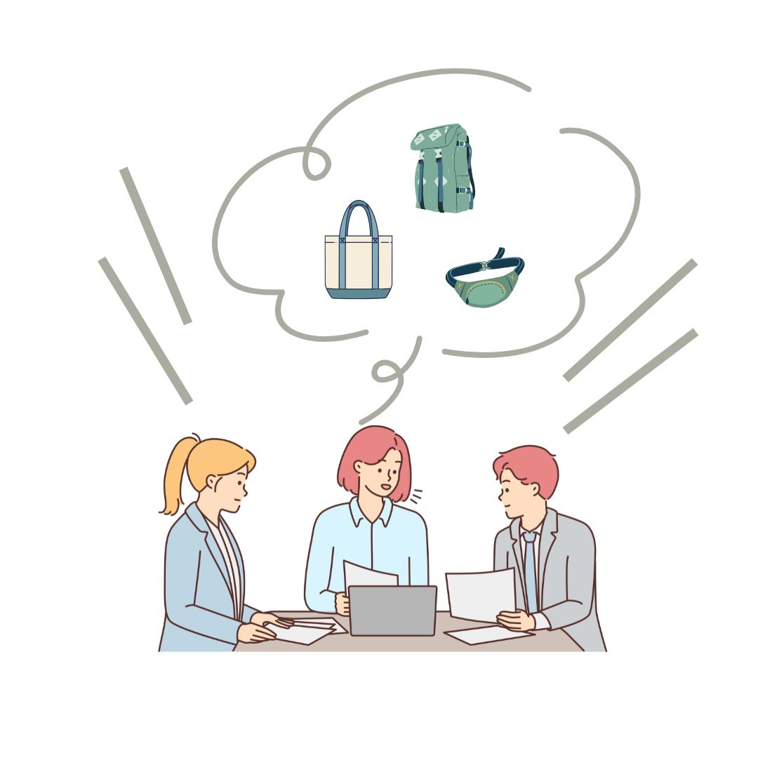 OEM縫製会社(株)いいづか／ご相談の流れイラスト